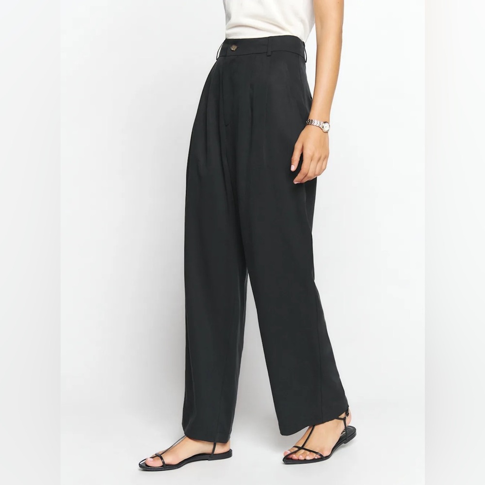 Reformation Trousers with Button Detail - Picture 2 of 7